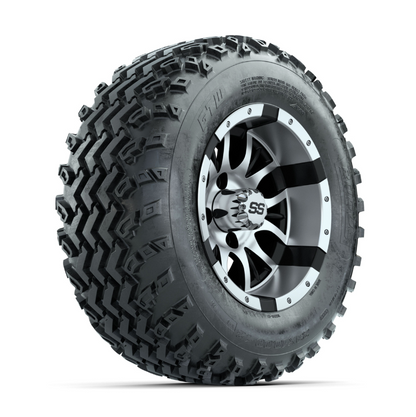 GTW Diesel Machined/Black 12 in Wheels with 23x10.00-12 Rogue All Terrain Tires  Full Set