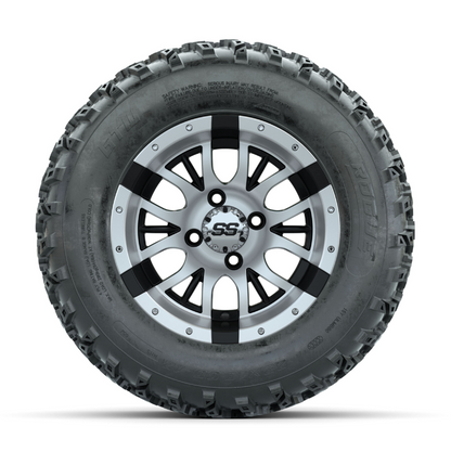 GTW Diesel Machined/Black 12 in Wheels with 23x10.00-12 Rogue All Terrain Tires  Full Set