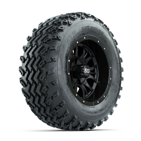 GTW Diesel Matte Black 12 in Wheels with 23x10.00-12 Rogue All Terrain Tires  Full Set
