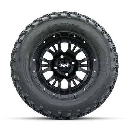 GTW Diesel Matte Black 12 in Wheels with 23x10.00-12 Rogue All Terrain Tires – Full Set