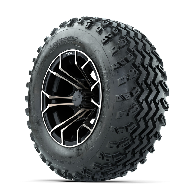 GTW Spyder Bronze/Matte Black 12 in Wheels with 23x10.00-12 Rogue All Terrain Tires – Full Set