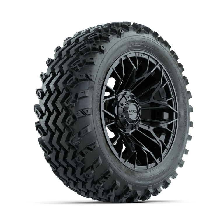 GTW Stellar Black 14 in Wheels with 23x10.00-14 Rogue All Terrain Tires – Full Set