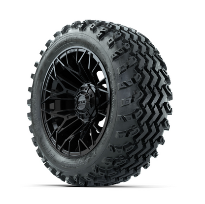 GTW Stellar Black 14 in Wheels with 23x10.00-14 Rogue All Terrain Tires – Full Set