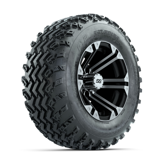 GTW Specter Machined/Black 12 in Wheels with 23x10.00-12 Rogue All Terrain Tires – Full Set