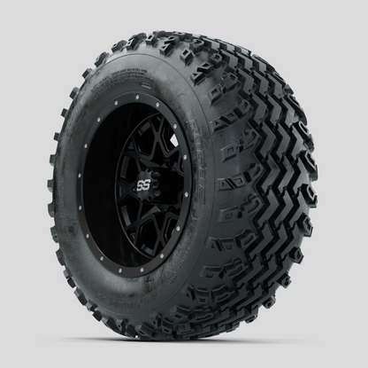 GTW Vortex Matte Black 12 in Wheels with 23x10.00-12 Rogue All Terrain Tires – Full Set