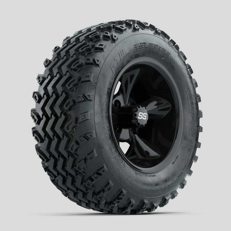 GTW Godfather Black 12 in Wheels with 23x10.00-12 Rogue All Terrain Tires – Full Set