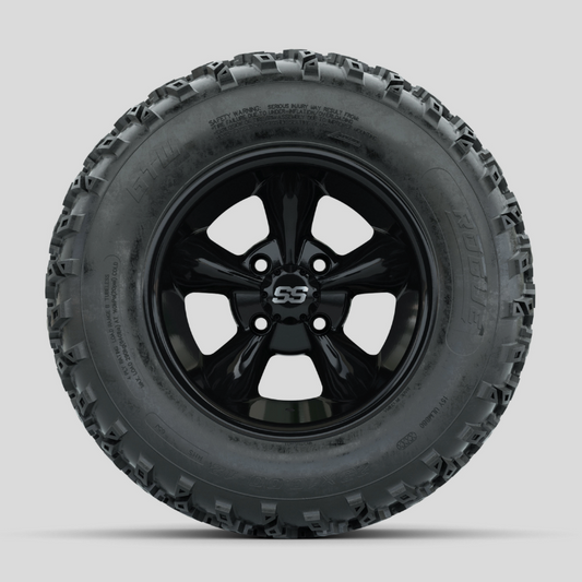 GTW Godfather Black 12 in Wheels with 23x10.00-12 Rogue All Terrain Tires  Full Set