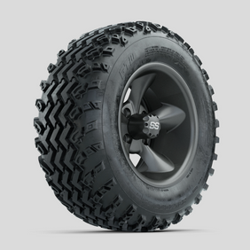 GTW Godfather Matte Grey 12 in Wheels with 23x10.00-12 Rogue All Terrain Tires  Full Set