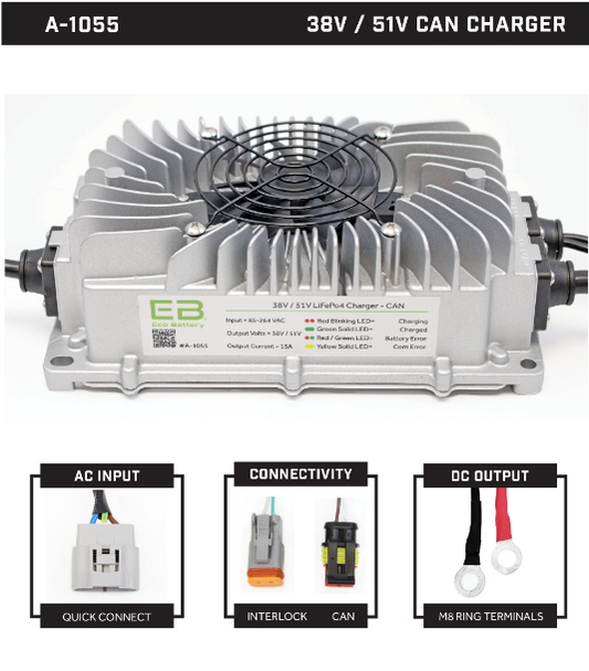 38v / 51V CAN Charger (Locking Quick Connect)