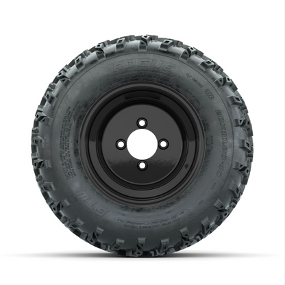 GTW Steel Black 10 in Wheels with 20x10.00-10 Rogue All Terrain Tires – Full Set