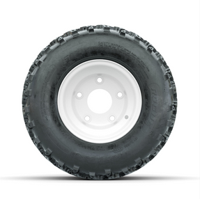 GTW Steel White Centered 5-Hole 8 in Wheels with 18x9.50-8 Rogue All Terrain Tires  Full Set
