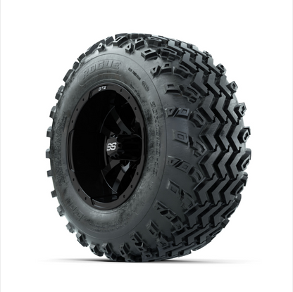 GTW Storm Trooper Black 10 in Wheels with 20x10.00-10 Rogue All Terrain Tires – Full Set