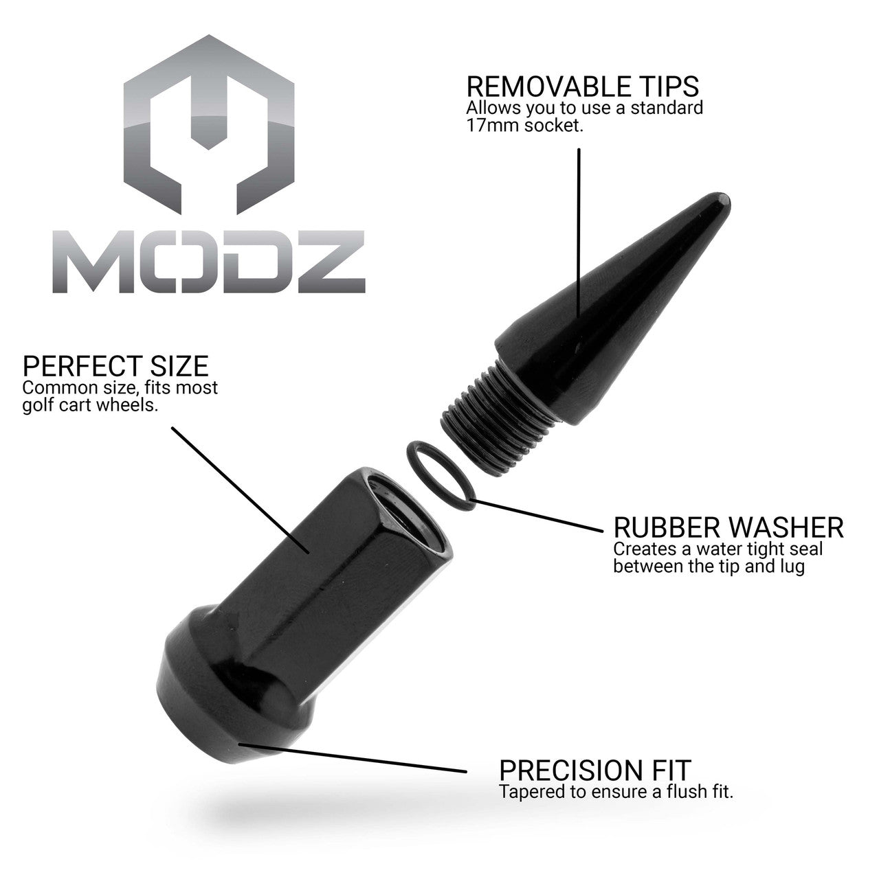 MODZ Spiked Black