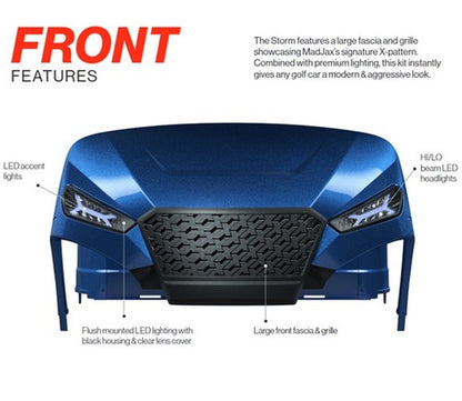 Madjax Storm Body Kit for EZGO TXT 94+  Admiral Blue Metallic