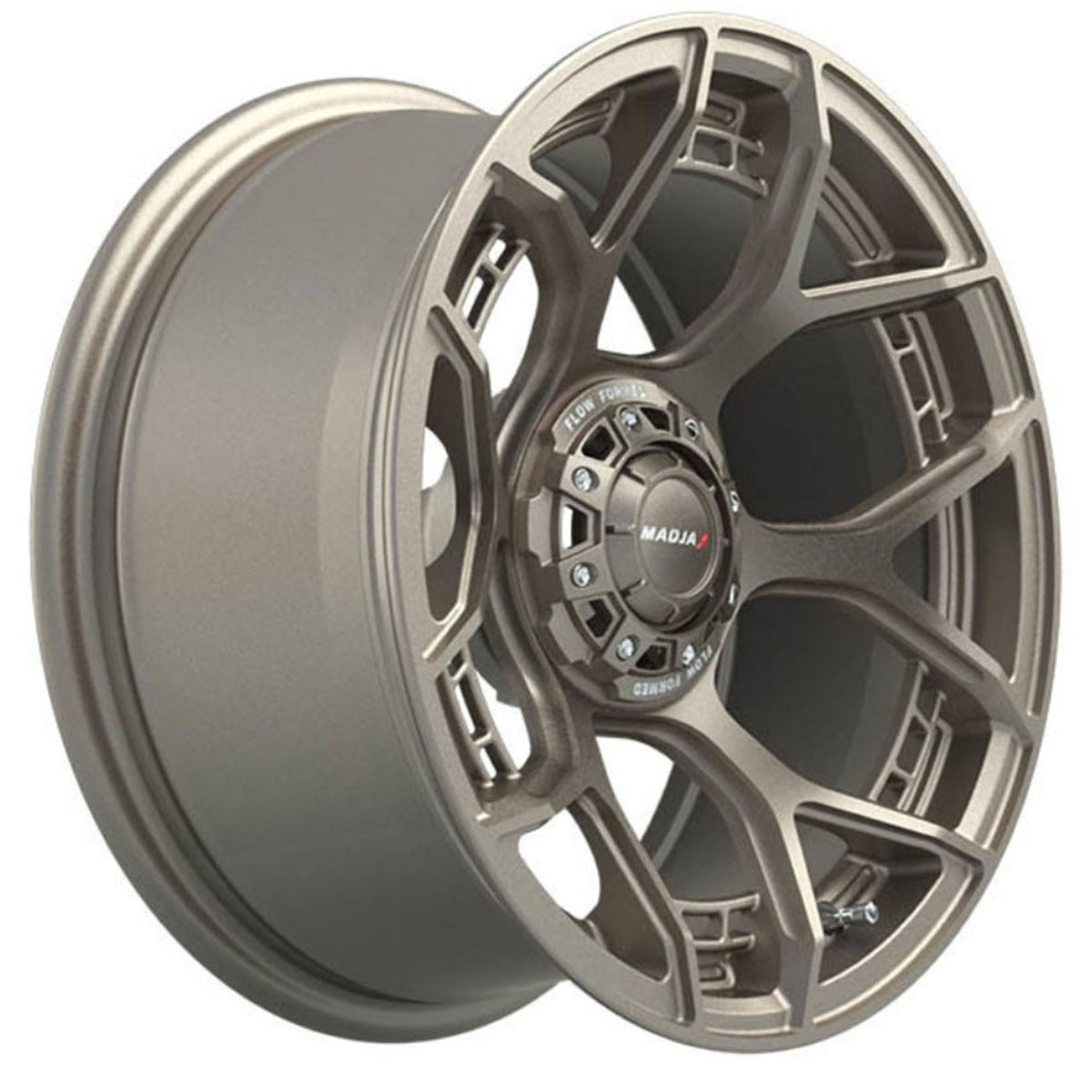 Set of (4) 15" MadJax® Flow Form Evolution Matte Bronze Wheels with GTW® Fusion GTR Street Tires