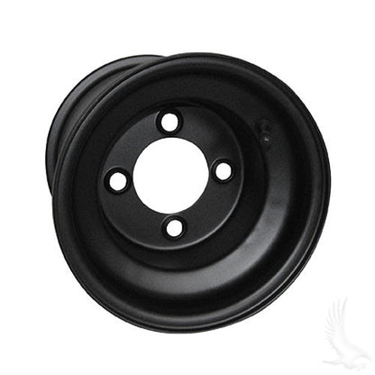 Steel, Black, 8x7 Standard Standard 8" Golf Cart Wheel