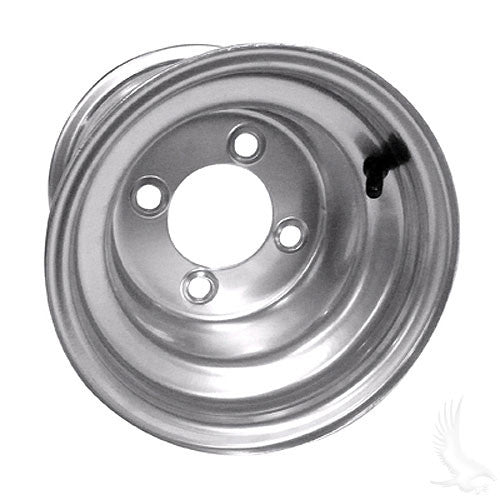 Steel, Silver, 8x7 w/ Offset Standard 8" Golf Cart Wheel