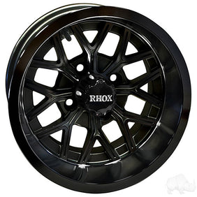 RHOX RX284, Gloss Black, 12x6 ET-10