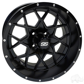 RHOX RX387, Gloss Black, 15x7 ET-25