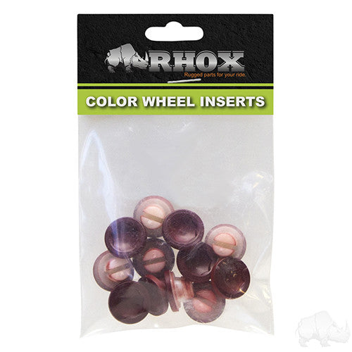 Color Wheel Inserts, BAG OF 12, Burgundy