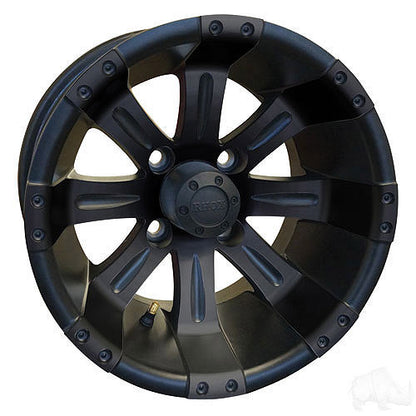 RHOX Vegas 12X7 ET25 Matte Black with Center cap