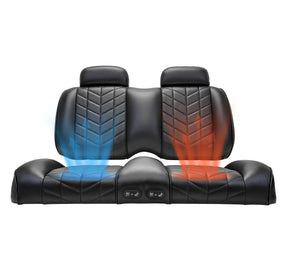 MadJax Aviator Club Car Precedent/Tempo/Onward Black Front Seat Cushions with Thermaflex (Years 2012-Up)
