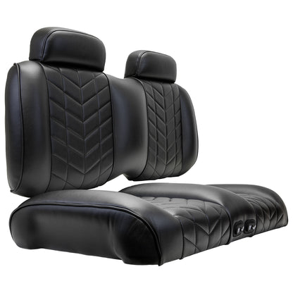 Aviator Front Seat for Club Car Precedent/Tempo with Thermaflex, Black