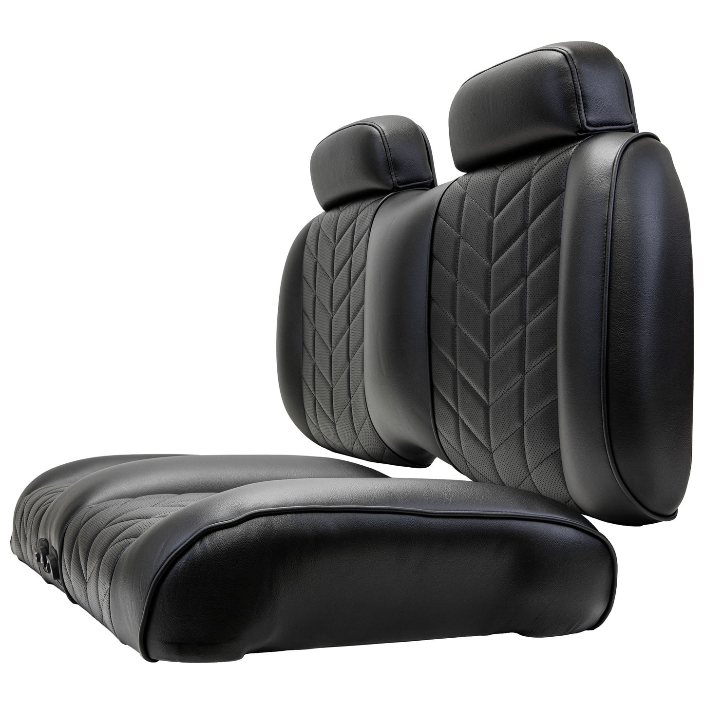 Aviator Front Seat for Club Car Precedent/Tempo with Thermaflex, Black