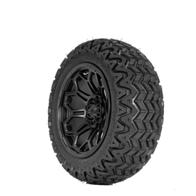 Bravo 14" Matte Black Finish with 23X10.5-14 Predator Tire Set of 4