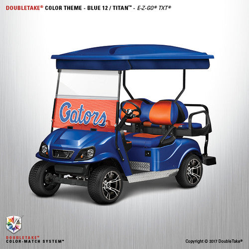 Doubletake complete Spartan Golf Cart Refurbish Kit Shown in Blue