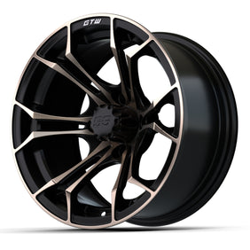 14? GTW® Spyder Wheel  Matte Black with Bronze