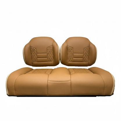 TruTemp Cognac Mariner Dream high back golf cart seat color option No headrest