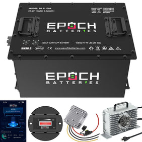 Epoch 48V 100Ah  Lithium (LiFePO4) Golf Cart Battery - Complete Kit for Club Car Precedent