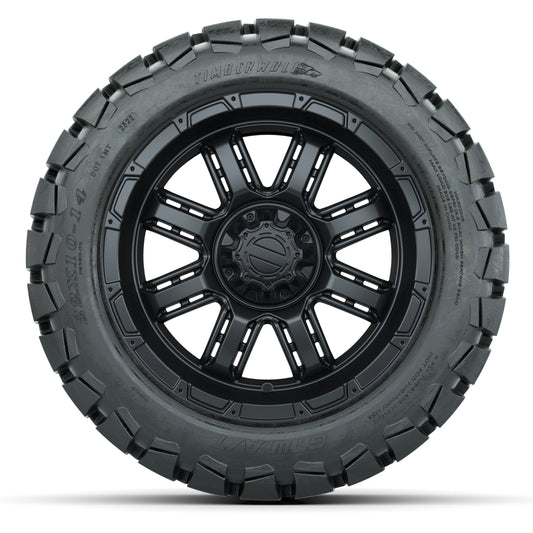 Set of (4) 14 in GTW Transformer Wheels with 22x10-14 GTW Timberwolf All-Terrain Tires