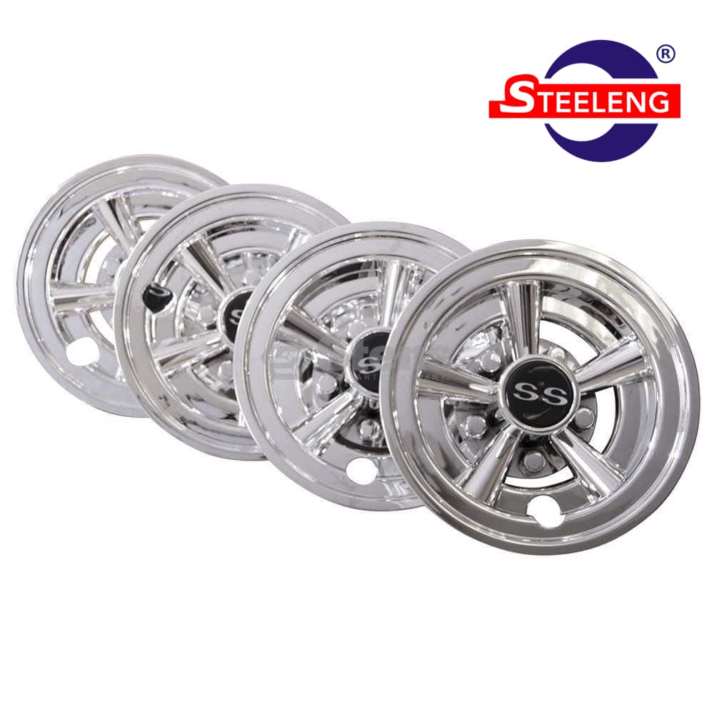 SGC 8″ Wheel Covers Chrome finish SS design (SET OF 4)