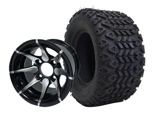 WH1005 10" Kraken - Machined/Black and TR1007 20" X10 -10 DOT All Terrain Tire