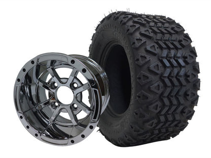 WH1013 10" Storm Trooper - Chrome and TR1007 20" X10 -10 DOT All Terrain Tire