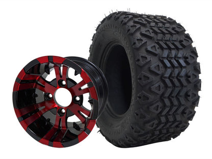 WH1024 10" Vampire - Red-Black and TR1007 20" X10 -10 DOT All Terrain Tire