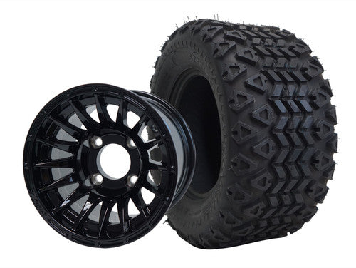 WH1027 10" Medusa - Black and TR1007 20" X10 -10 DOT All Terrain Tire