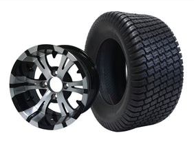 SGC 12" Vampire Machined/Black Wheel and 23" Turf Tire Combo