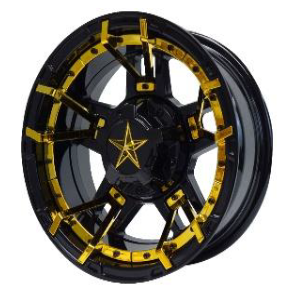 SGC 12" Rebel Glossy Black Wheel