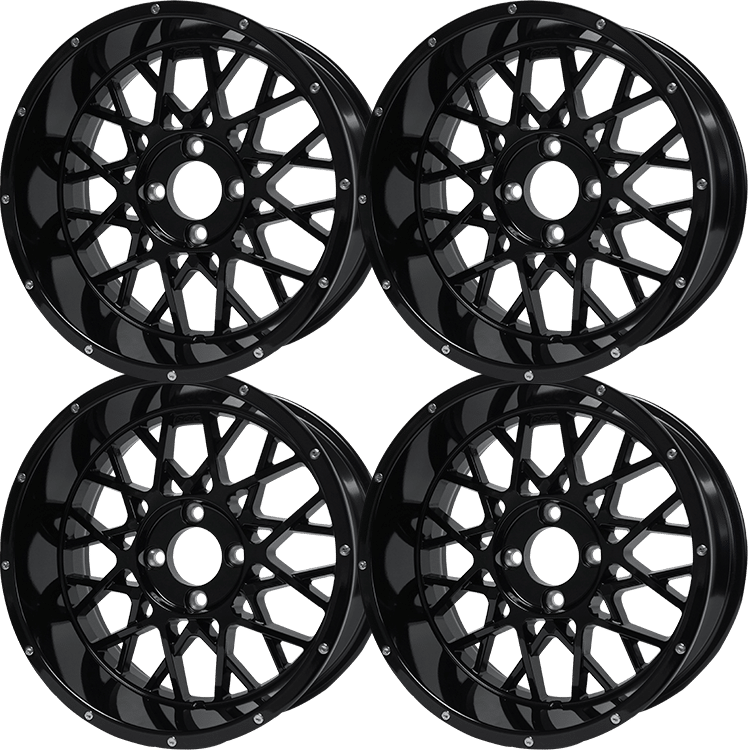 SGC 15″ Venom – Glossy Black Wheel – Aluminum Alloy (SET of 4)