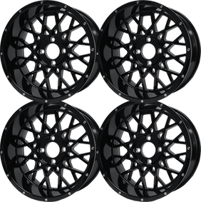 SGC 15″ Venom – Glossy Black Wheel – Aluminum Alloy (SET of 4)