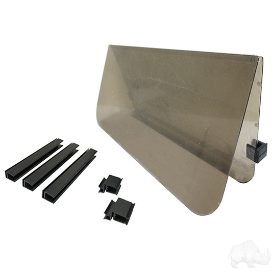 Club Car New Style 00+  Tinted 2 Piece Folding Windshield