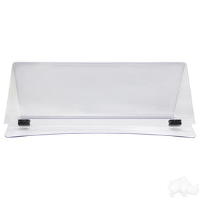 Clear 2 Piece Windshield, 1/4" EZGO Express w/ Std Top & 3/4" Strut