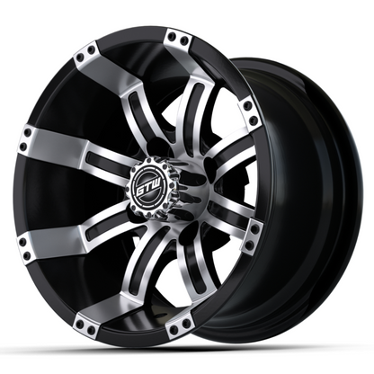 GTW Tempest 10x7 Machined Black Wheel