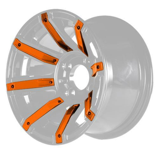 MadJax® Orange Wheel Inserts for 14x7 Avenger Wheel