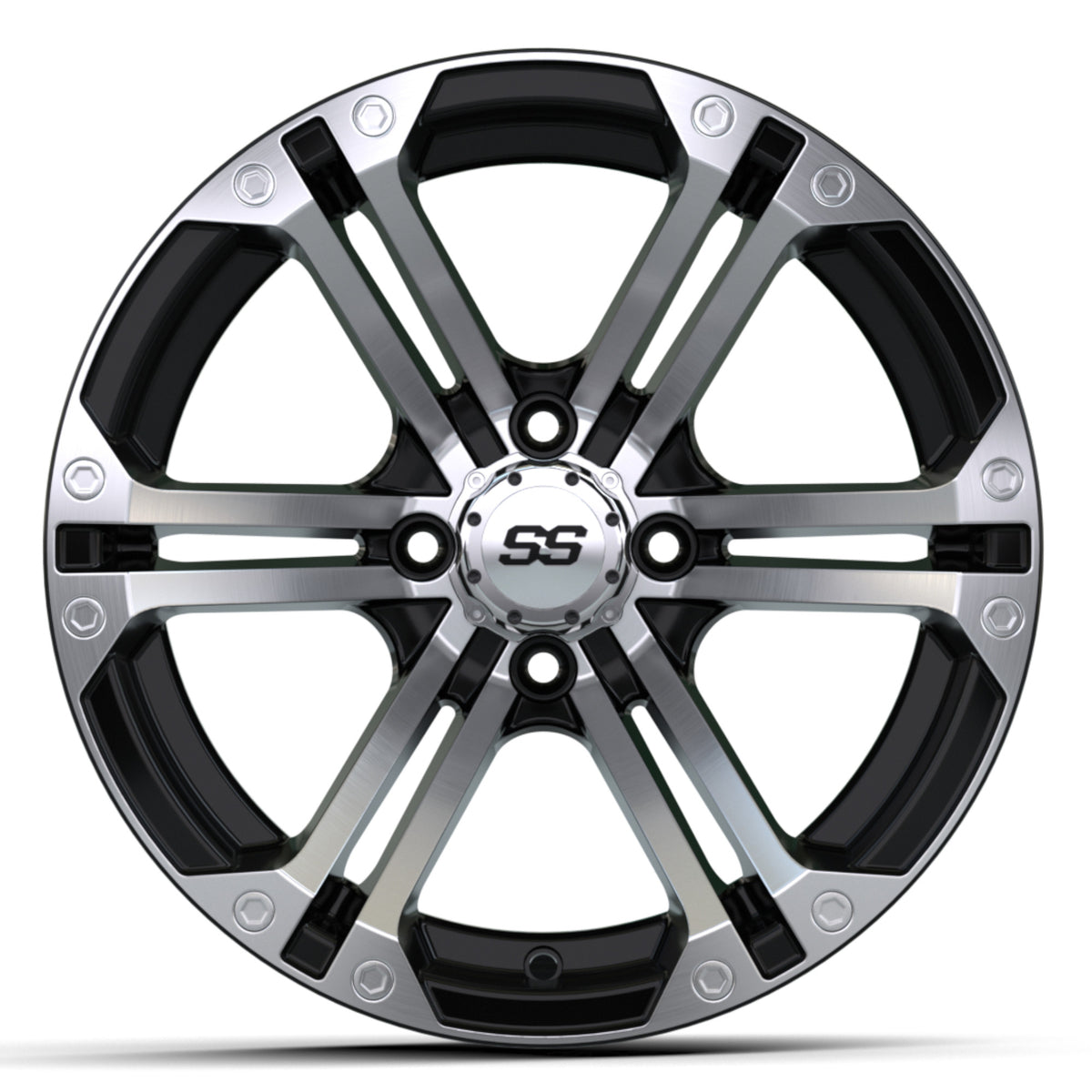 GTW Specter 14x7 Machined Black Wheel