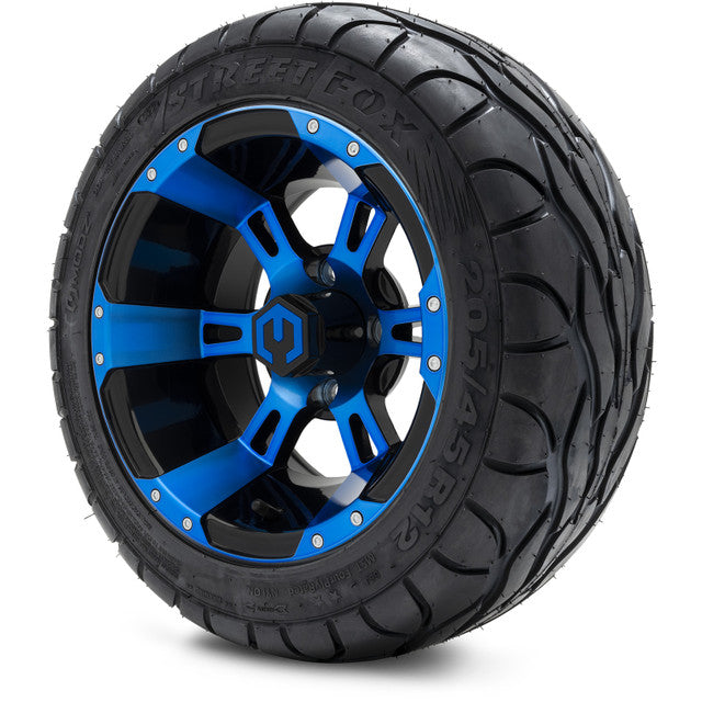 12" MODZ Ambush Blue & Black - Tire and Wheel Combo