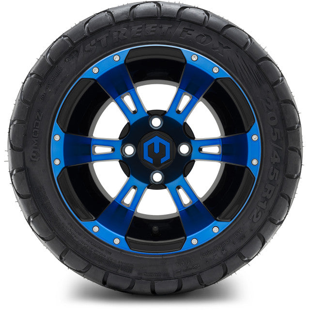 12" MODZ Ambush Blue & Black - Tire and Wheel Combo